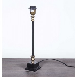 Lampenfuß für eine Tischleuchte, Schwarz-Antikgold, Höhe 43 cm