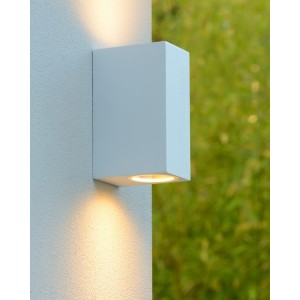 LED Außenwandleuchte weiß, Wandleuchte weiß,  LED Wand-Außenleuchte weiß, Outdoor Wandlampe weiß